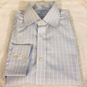 Charles Tyrwhitt Shirts - Charles Tyrwhitt Blue & Pink Plaid Slim Shirt 16.5 Charles Tyrwhitt Shirts - Charles Tyrwhitt Blue & Pink Plaid Slim Shirt 16.5
